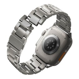 Ремешок Uniq OSTA Steel Strap для Apple Watch 42-44-45-49 мм, серебристый